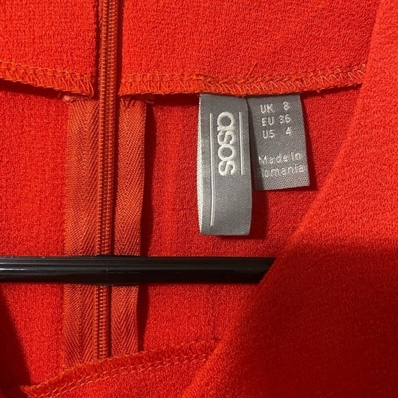 Red Orange Asos dress - Picture 2 of 4